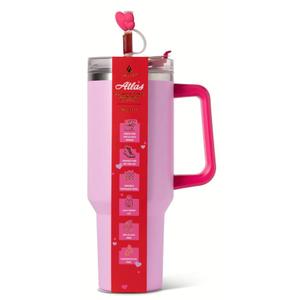 Manna Valentines Atlas Stainless Steel Tumbler - Pink 40oz
