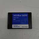 Western Digital 500GB WD Blue SA510 SATA Internal Solid State Drive SSD - SATA III 6 Gb/s, 2.5"/7mm, Up to 560 MB/s - WDS500G3B0A