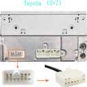 Yomikoo Aux Adapter, Car Stereo CD Changer AUX 3.5mm Interface Adapter for Toyota 5+7 Pin 1998-2002 Corolla,1998-2002 Land Cruiser,1998-2004 Avalon,1998-2003 Highlander,1998-2004 Camry