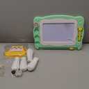 NIPLOOW Magnetic Drawing Board with Early Educational Toy, Doodle Board Montessori Preschool Travel Toys Gifts for 3 4 5 6 Year Old Etch Sketch Erasable Writing Pad (White)