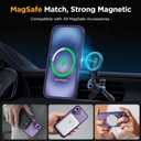 Miracase Magnetic for iPhone 17 Case (Compatible with MagSafe) with Screen Protector Military-Grade Protection, Anti-Fingerprint Translucent Matte Phone Cover for iPhone 17 6.3 inch, Dark Purple