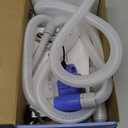 Fuel Transfer Pump Electric With Auto-Stop Sensor Leak Protection, 3.2GPM 72" Long Hose Lithium Battery Rechargeable Portable Automatic Gas Can Pump, for Gasoline/Diesel/Kerosene/Water, Blue