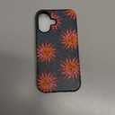 DAIZAG Case Compatible with for iPhone 16,Pink Orange Sun Moon Faces Phone Case for iPhone 16 for Girl Women Boy Men