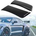 Black Rear Quarter Panel Side Scoop Compatible with Ford Mustang 2015-2023, Rear Side Fender Door Scoops Compatible with Ford Mustang 2015-2023 (2PCS)
