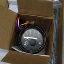 MH 6 AUTO Boat Gauge Set - 3-3/8" 80MPH & 120KM GPS Speedometer, Tachometer, 2-1/16" 52mm Oil Pressure Gauge, Fuel Level, Water Temperature, Voltmeter Alarm Marine Meter Kit with Sensor(Black)