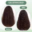 2 x Curl Defining Brush  Curly Hair Brush for Wet or Dry Use  Detangles Knots, Reduces Frizz  Styling Tool for All Hair Types, Unisex (Watercolor green)