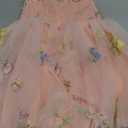 Nileafes Toddler Girl Fairy Butterfly Tulle Dress Sequins Birthday Princess Casual Holiday Dresses (1-2T, 150-pink)