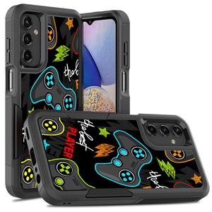 Candykisscase Case for Samsung Galaxy A14 5G, Shock-Absorption Hard PC and Inner Silicone Hybrid Dual Layer Armor Defender Case for Samsung Galaxy A14 5G (Gaming Controller)