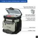 Titan by Arctic Zone Deep Freeze Cooler - Zipperless Hardbody Cooler - Deep Freeze Insulation, HardBody Liner, and SmartShelf, 16 Can