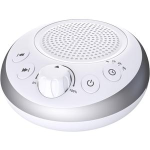 Loud Pink Noise Machine Sleep Machine Nostop 30 Soothing Sounds for Baby Kids Adults Sleep Pinknoise Machine 36-Level Vol Auto-Off Timer Memory Function for Home Travel Office (White-AC Powered)