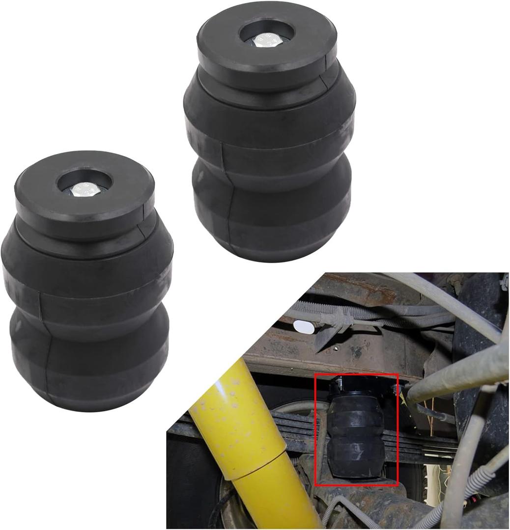 DR1500DQ Ram 1500 Suspension Enhancement System Compatible with 2009-2021 Ram1500 2WD or 4WD, Suspension Rubber Helper Spring Kit can afford Weight Capacity 8600 lbs- Truck Helper Springs