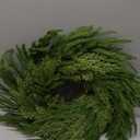 Christmas Norfolk Pine Wreath, 24 Inch Christmas Wreaths for Front Door, Real Touch Pine Wreath, Large Artificial Green Wreaths for Walls Windows Porches Farmhouse Indoor Outdoor Home Decor