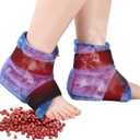 Ankle Foot Warmers Feet Heating Pads Microwavable Heated Slippers, Microwave Moist Heat Pads for Plantar Fasciitis, Achilles Tendinitis, Sprains, Heel Spur, Get Well Items