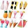 Honoson 16 Pcs Beach Towel Clips for Beach Chairs Beach Chair Clips for Towels Beach Towel Holder Plastic Cute Clothes Pins Funny Decorative Clothespins for Patio Pool Accessories Summer, 8 Styles