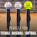 Franklin Sports MLB Total Batting Adjustable Batting Tee Ball Stand and Softball Hitting Tee for Baseball, for Adults,Youth
