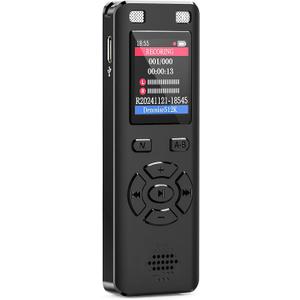 Voice Recorder - 128GB 9280 Hours Voice Activated Recorder Device with Playback, Noise Reduction, MP3 Player & Password - for Lectures, Meetings, Interviews