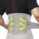 Back Brace for Men Lower Back Pain Women Relief with 360-Degree Biochemical Hug Support without Suspenders Back Support Belt Soft Breathable Fabric Lumbar Support for Herniated Disc Sciatica S (Dune)