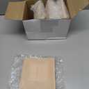 Sasylvia 4 Pcs Wood Newel Post Flat Peak Red Oak Newel Post Cap Mounting Kit for Indoor Stair Outdoor Fences Mailboxes Decks (3 x 3 Inch)