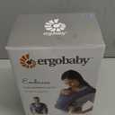 Ergobaby Embrace Baby Carrier Newborn to Toddler - Lightweight Ergonomic Baby Carriers - Cozy Essentials (7-25 Pounds), Ponte Knit, Oxford Blue