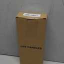 GenSwin Flameless Ivory Taper Candles Flickering with 10-Key Remote, Battery Operated Led Warm 3D Wick Light Window Candles Real Wax Pack of 6, Christmas Home Wedding Decor(0.78 X 9.64 Inch)