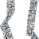 Leopard Scarf for Women Thin Long Scarf for Girls Lightweight Satin Leopard Print Tie for Women Satin Belt