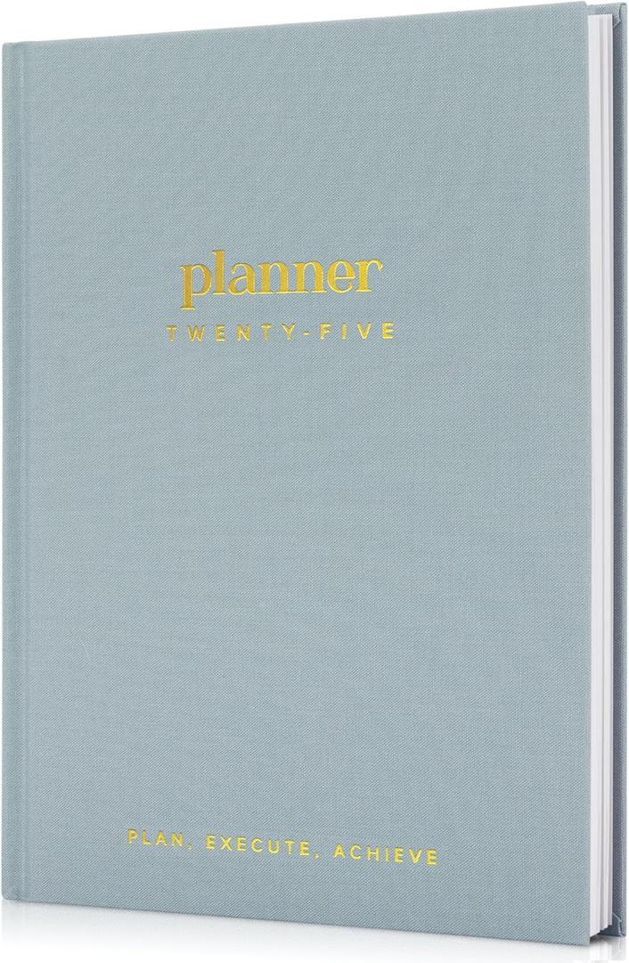 Beautiful 2025 Daily Planner - 7" x 10" Planner for Women or Men with Weekly & Monthly Spreads for Easy Planning - Beautiful Calendar Book to Organize Tasks and Boost Productivity (Morning Blue)