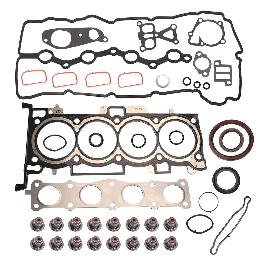 Head Gasket Set, 2.4L, 2011-2015 for Hyundai Santa Fe Sport/Sonata/Tucson 2.4L 2359CC L4 DOHC, for Kia Optima/Sorent/Sportage 2.4L 2359CC L4 DOHC 11-15#OE CS26333-1 HSHY24 HS54741B (42PCS)