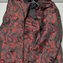 COOFANDY Mens Floral Tuxedo Jacket Paisley Shawl Lapel Suit Blazer Jacket for Dinner,Prom,Wedding (Black, XL)