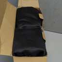 MIULEE 2 Panels Back Tab Blackout Curtains 96 Inch Long for Living Room Bedroom, Halloween Black Rod Pocket/Pinch Pleated Thermal Insulated Room Darkening Light Blocking Floor to Ceiling Curtain/Drape