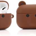 (3Pack+Cleaner Pen) XMBYGY Case for AirPods Pro 2nd/1st Generation Earbuds with Cleaning Pen Kit, Silicone Cute Cartoon Charging Case Protective Cover for AirPods Pro 1/2 (MS+MQ+BR)