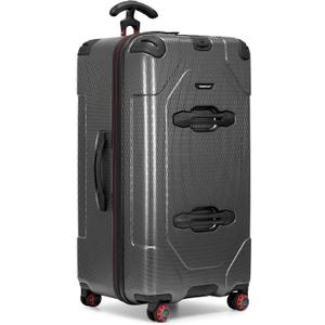 Traveler's Choice Maxporter II Polycarbonate Hardside Trunk with Spinner Wheels, Gray, 31-Inch Large Trunk