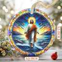 Nativity Jesus Ornament, 3.5 Inch Ceramic - Christmas Tree Ornament, Religious Gift for Family & Friends, Perfect for Nativity Party