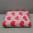 Ultra Soft Fleece Blanket for Women, Cozy Pink Throw Blanket for Sofa & Bed, Warm Plush Flannel Lightweight Blanket, Home Decor Gifts for Women, 58x78 inch Heart Shaped  Pink