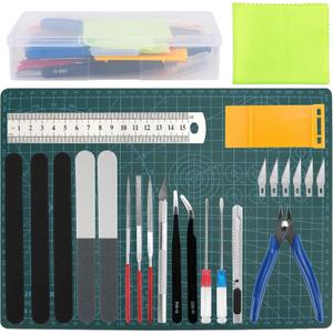 Professional 25PCS Gundam Model Tools Kit Hobby Building Tools Craft Set Gundam Modeler Basic Tools for Basic Model Building, Repairing and Fixing