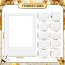11 Pcs Blank Photo Booth Frame with Photo Prop Signs, 32 x 24 Large Selfie Frame DIY Thick Writable Picture Prop Kit for Birthday Wedding Anniversary Party Festival Holiday Supplies