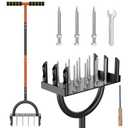 Lawn Aerator, 2-in-1 Manual Aerator Lawn Tool Garden Tool Set Combined with Core Aerator and 12 Spikes, T-Handle Grass Aerator with Cleaning Tool for Yard Lawn Care & Compacted Soil