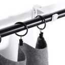 White Adjustable Curtain Rod Brackets (Set of 10) Drapery Rod Bracket for 3/4 or 5/8 Inch Rod, Curtain Rod Holder, Curtain Hardware Brackets, Single Rod Bracket1 1