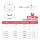 3/8" Fender Washers 304 Stainless Steel Flat Washers Universal Metal Washers (3/8" x 1-1/2" 30PCS)