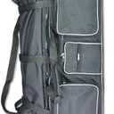 Fencing Bag with Wheels - Competition Draw-bar Rolling Fencing Bag - Fencing Bags with A High-Top Weapon Bag, One Size