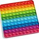 hand2mind Hundred Board Sensory Bubble Popper, Pop Fidget Toys for Kids, Multiplication Board, Math Manipulatives Kindergarten, Fine Motor Toys, Fidgets for Classroom, Calm Down Corner Supplies
