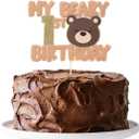 My Beary 1st Birthday Cake Decorations - Boy Bear First Party Decoration, Cute Bear Cake Topper
