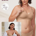 Momcozy Nursing Bras for Breastfeeding, YN21 Seamless Ultra Comfort Maternity Bra, Natural Shape, Pregnancy Sleep Bralette, 2XL