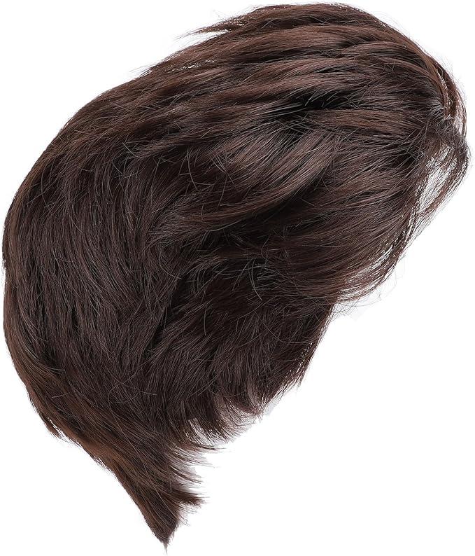 MENS PERUK HIGH TEMPERATURE FIBER ARTIVE HAIR BREATHABLE NET DURABLE FOR DAILY PARTY COSPLAY