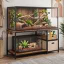 Alotiki 120 Gallon Reptile Tank Stand 48"x24" with Power Outlet(Only Stand)