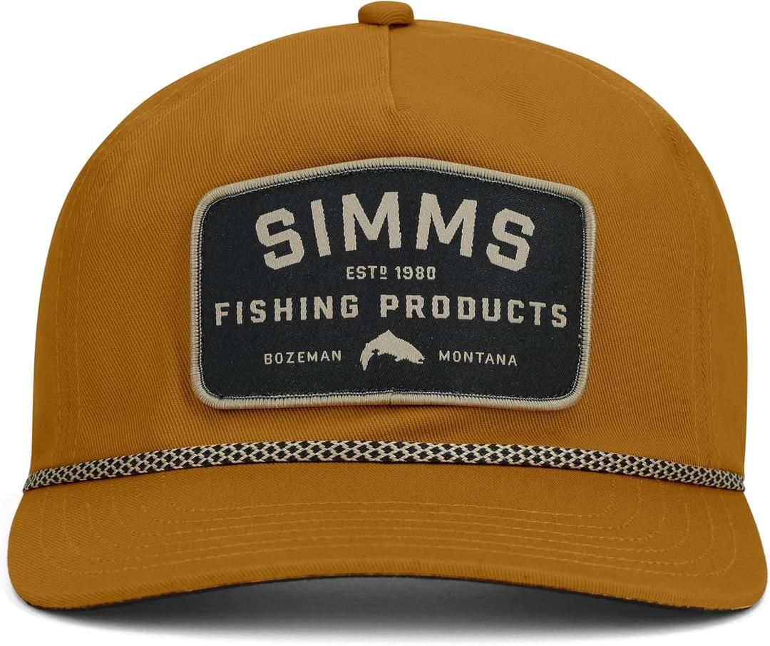 Simms Unisex-Adult Double Haul Rope Cap (One Size, Amaretto)