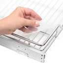 HOLDN' STORAGE Hard Plastic Liner for Pull Out Shelf, Fits Pull Out Cabinet Organizer 21" W x 20" L - Shelf Protector Liner, Clear Frosted