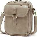 Small Crossbody Bags for Women Vegan Leather Messenger Purses, Vintage Wallet Anti Theft Shoulder Handbags with Card Slots (Black)