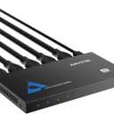 4K Metal HDMI Splitter 1 in 4 Out, 14 Powered HDMI Video TV Splitter for Xbox, PS4/5, PC, Laptop, 4Kx2K@30Hz 3D Full HD, Mirror Monitor Only (Not a Switch)