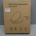 Ansffer Toilet Seat Round Soft Close16.5'', Toilet Lid Slow Close Quiet No Slam, Easy Installation & ReleaseSafe PP Material Easy Clean, Comfortable Ergonomic Design, 2 Years Support, White Plastic
