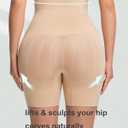 PRETTYWELL Shapewear Shorts for Women Tummy Control, Seamless Body Shaper High Waisted Girdle Butt Lifter Shorts (Beige, L)